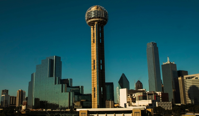 reunion tower in texas of usa